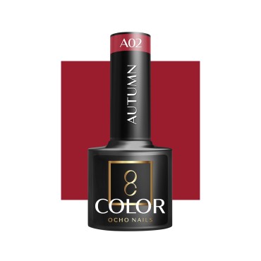 OCHO NAILS Hibrid Körömlakk Ősz A02 - 5 g — elölnézet