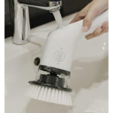 Leebein wireless cleaning brush 8 tips, white exhibition