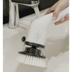 Leebein wireless cleaning brush 8 tips, white exhibition
