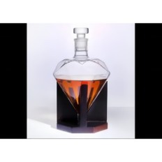 Restteq 1l Diamond Carafe pre whisky a alkohol, elegantný formulár