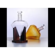 RESTEQ 1L Diamond Jarrafe para el whisky y el alcohol, la forma elegante