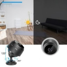 Mini Wi-Fi 1080p Full HD camera with motion detector and night mode