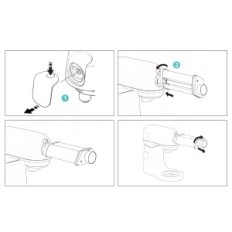 GVODE cake adapter EUGK2208 rozsdamentes acél Kenwood Kmix 8 vastagság beállítások