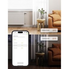 Smart Radiatoriaus termostatas MAXCIO TV06_BT WLAN nustatykite 4 vnt. Balta 59 × 59 × 101mm po grįžimo