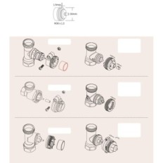 Smart radiátor termostat Maxcio TV06_BT WLAN SET 4 ks. Bílá 59 × 59 × 101mm po návratu