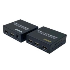 HDMI produžetak do USB KVM 1080p @ 60Hz na 50 m Cat5E / 6 od petlje out UK Power Cable