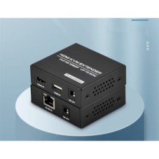 HDMI-uitbreiding UP USB KVM 1080P @ 60Hz tot 50m CAT5E / 6 van Loop OUT UK Power Cable