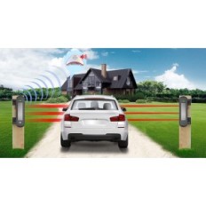 Used HTZSAFE T001Q3 Alarm System Wireless Solar 800m Receiver Sensor