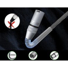 XLR mikrofonkabel 2m 10 stk. Mann-Kvinnefibrar i Nylon Fleet