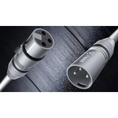 Cabo de microfone XLR 2M 10 PCs. Fibraria masculina-feminina na frota de nylon