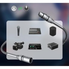 XLR mikrofon kabel 2m 10 kom. Muški-ženski vladati u najlonskoj floti