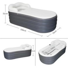 Incomplete inflatable bathtub 168 × 76 × 68 cm ice bath cover headrest
