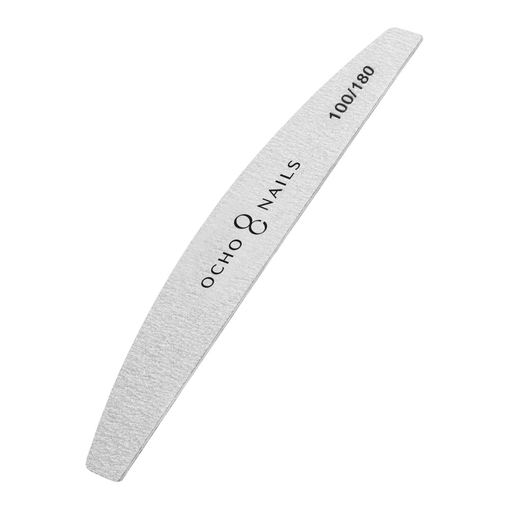 Lima fina media luna Ocho Nails 100/180 - pack de 10 unidades