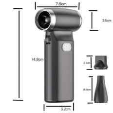 MINI PowerJet X110 LED Turbiini ventilaator USB-C 110000 ekraan