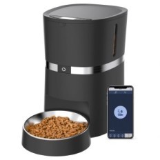 Automatic Feeder SMART LIFE 3.8L WIFI Two Bowls Voice for animals