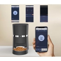 Alimentador automático Vida inteligente 3.8L WiFi Dos cuencos Voz para animales