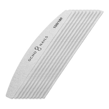 Ocho Nails polmesečni tanek pilnik 100/180, 10 kosov — skupaj prikazano