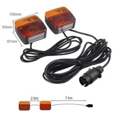 Ένα σύνολο οπίσθιων φώτων Carbeam T12V 7 καλώδιο PIN 7 + 2M 5 Λειτουργία εργασίας