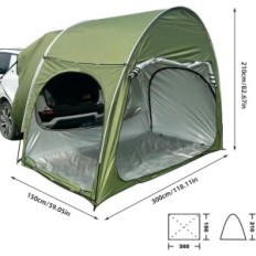 Kempingsátor CarTent 300x150x210 SUV szedán 2 fő vízálló UV