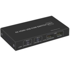 KVM BIAZE KVM08 HDMI 2.0 Switch 2 Ports 4K 60Hz HDCP USB Hot-Swap