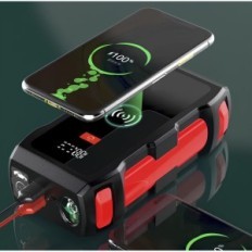 Hög Power M10 10000 mAh LED-startanordning Trådlös lastning