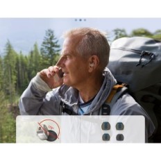 Hörgeräte mit der Reduktion von Britzgo BHA-602 Noise-Ladebeutel bis 20h (Silber)