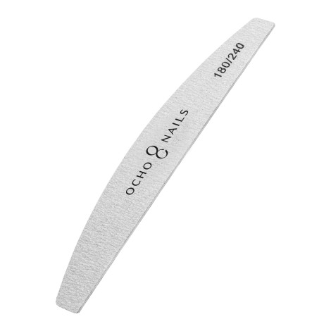 Lime fine Ocho Nails demi-lune slim 180/240 - Pack de 10