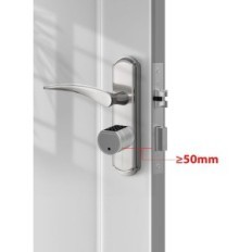 Elektronikus zár 60- 90 mm Tuya ujjlenyomat kulcs telepítés DIY EU ajtó YL- L111- 60mm