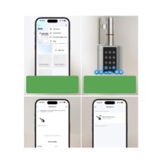 Zamek elektroniczny 60-90 mm z kluczem odciskiem palca Tuya montaż DIY EU drzwi YL-L111-60mm