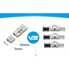 Elektronický zámek 60-90 mm s klíčovým otiskem prstu Tuya DIY EU Dveřní montáž YL-L111-60mm
