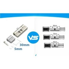 Electronic lock 60-90 mm with key Fingerprint Tuya DIY EU door Montage YL-L111-60mm