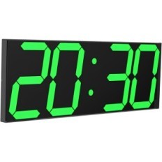 Horloge murale LED chkobida 18 "Vert Alarmes d'affichage Date Température