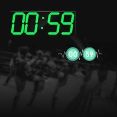 Nástěnné hodiny LED CHKOBIDA 18 "Zelené zobrazení Alarmů Datum Teplota