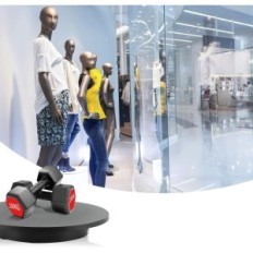 Stand rotanti usato Basoshan con motore a motore, 360 gradi, 42 cm