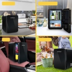 Mini Køleskab 4L Enventor Portable Mini Køleskab til biler og hjemmekøle og opvarmning udstilling