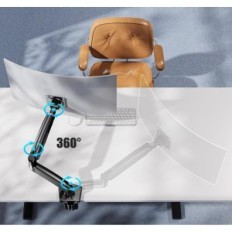 Unvollständiger Huanuo Hanss12 Monitor-Halter-Ständer für den Monitor max 12 kg, USB, VESA 75/100 Ausstellung