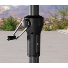 Used Purple Leaf aluminum umbrella 200x300cm, with a crank, uv, beige