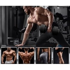 Mancuernas Ajustables Power Fitness Fitness 20 kg Para Entre Entrenamiento Del Cuerpo