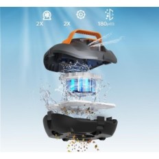 Robot danneggiato per la pulizia della piscina per la raffinazione, 100 minuti, fino a 80 m2