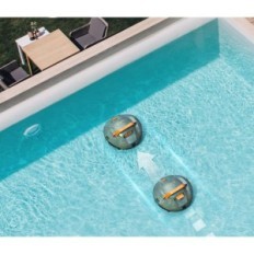 Robot dañado para limpiar la piscina de coastering, 100 minutos, hasta 80 m2