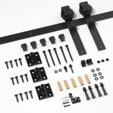 Wolfbird 91 cm Set di porte scorrevoli Set Sistema pieghevole con ruote 60-70 cm