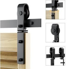 Wolfbird 91 cm Set di porte scorrevoli Set Sistema pieghevole con ruote 60-70 cm