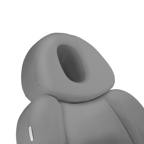 Fauteuil cosmétique électrique Azzurro 708a 4 moteurs Gris — gros plan tête