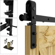 QinaIxqm 100 cm skjutdörrsystem 2 träkvingar