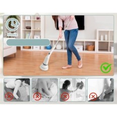 Exhibition Electric Rotary Brush Wingfly 6 Head White Set