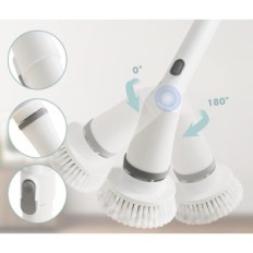 Exposição escova rotativa elétrica wingfly 6 cabeça conjunto branco