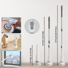 Razstava Električna rotacijska krtača Skyfly 6 Head White Set