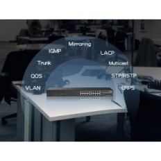 Meroblink 16x2,5g 2x10g SFP SFP VLAN IGMP NO FAN