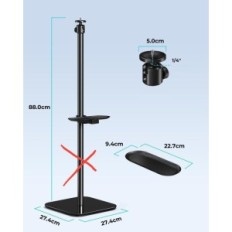 Stand Universal incomplet pour projecteur Vioson De-PR-01B 88 cm