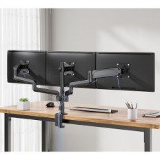 Näitusehoidja 3 monitorid Wali GSDM003 kuni 27 "VESA 75/100 mm, must